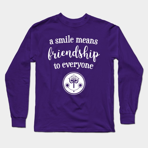 A Smile Means Friendship Long Sleeve T-Shirt by Elle & Charming